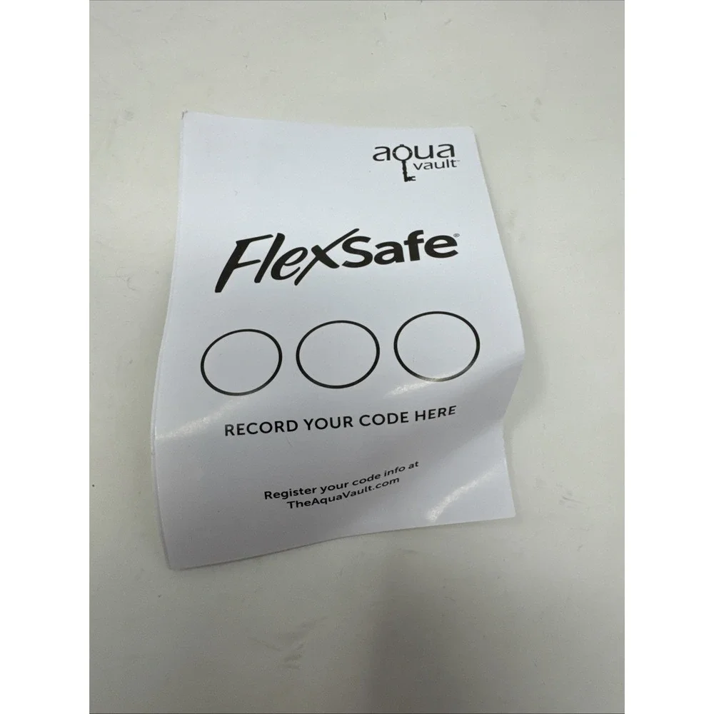 Aqua Vault FLEXSAFE Anti-Theft Portable Safe RFID Water‎ Slash Resistant New